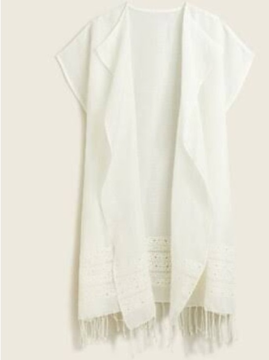 J. Crew Other - J. Crew Lightweight Beach Poncho In Eyelet With Flaw